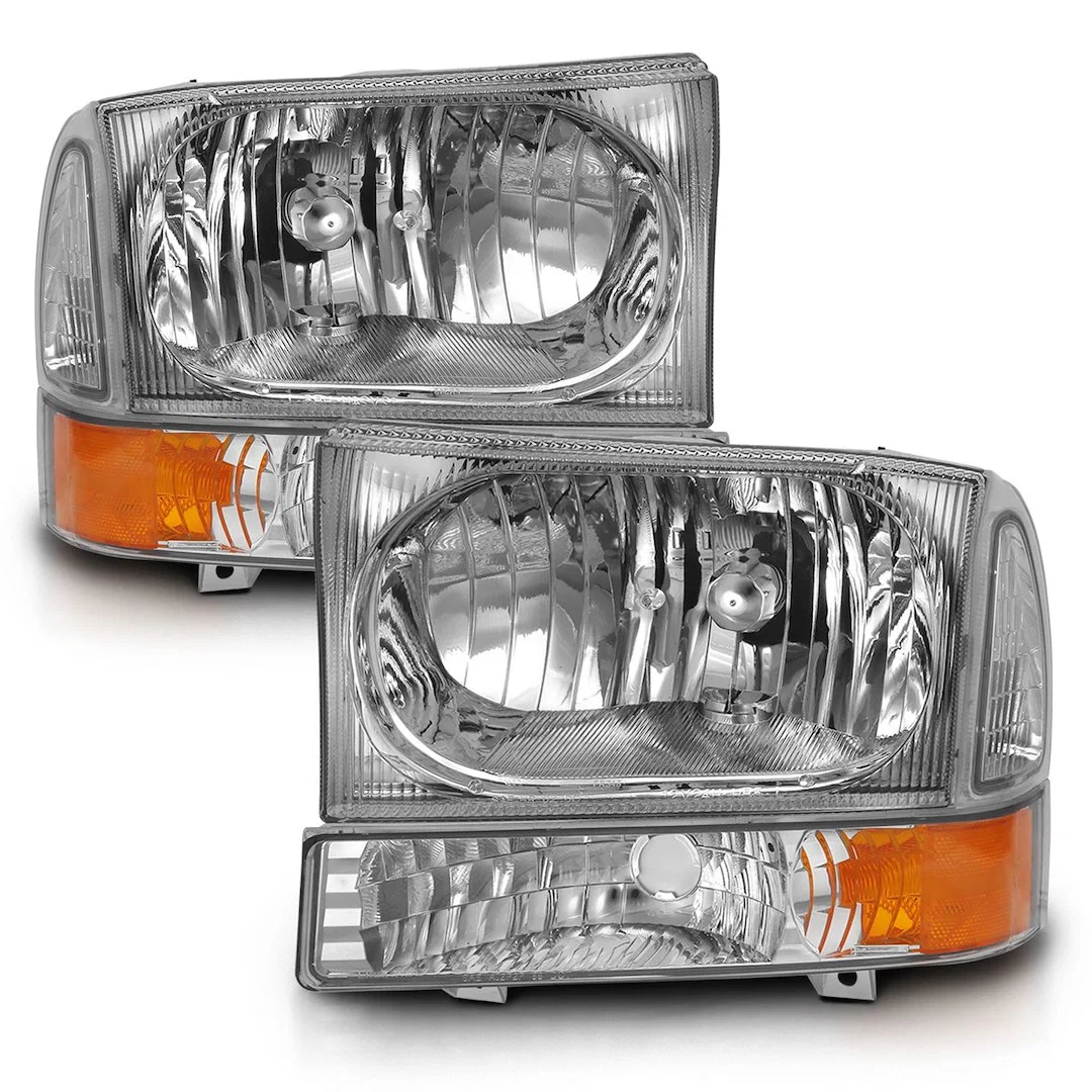 111458 – ANZO Headlight Assembly, OE Replacement Standard Beam With Turn Signal Light 9007 Halogen Low Beam/ Halogen ...